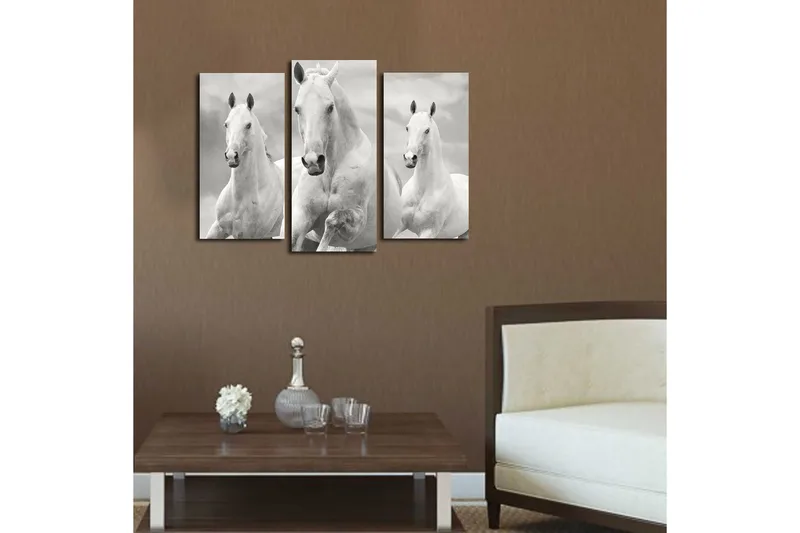 Canvastavla 3-pack Flerfärgad - 20x39 cm - Inredning - Tavlor & posters - Canvastavla