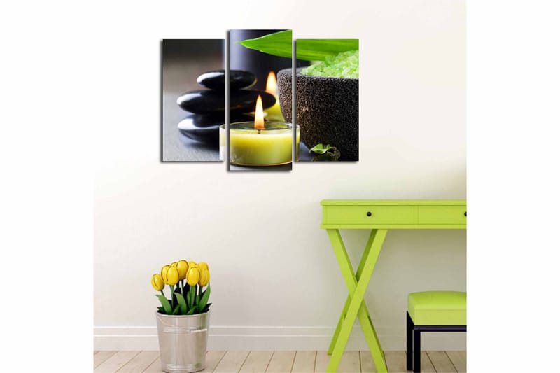 Canvastavla 3-pack Flerfärgad - 20x39 cm - Inredning - Tavlor & posters - Canvastavla
