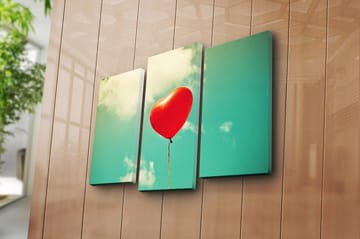 Canvastavla 3-pack Flerfärgad - 20x39 cm - Inredning - Tavlor & posters - Canvastavla