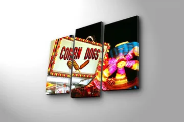 Canvastavla 3-pack Flerfärgad - 20x39 cm - Inredning - Tavlor & posters - Canvastavla