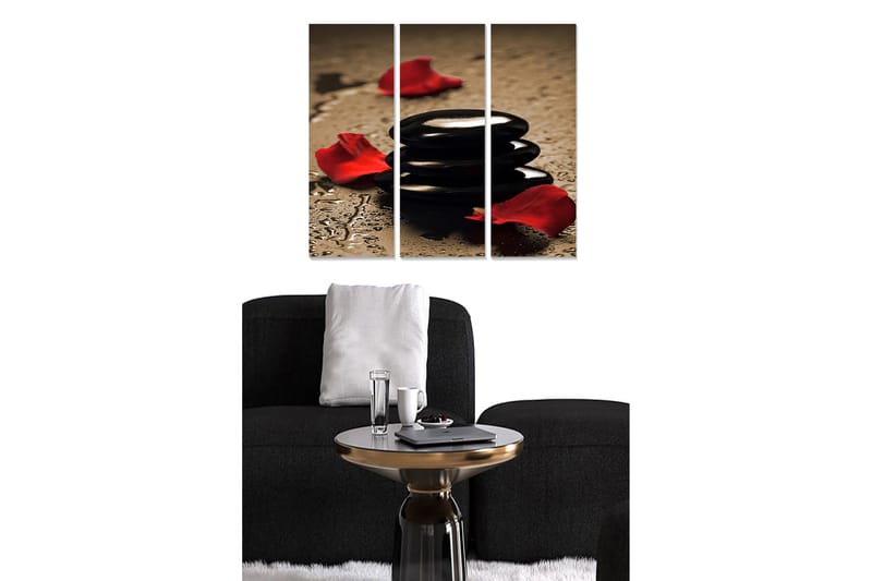 Canvastavla 3-pack Flerfärgad, 20x50 cm