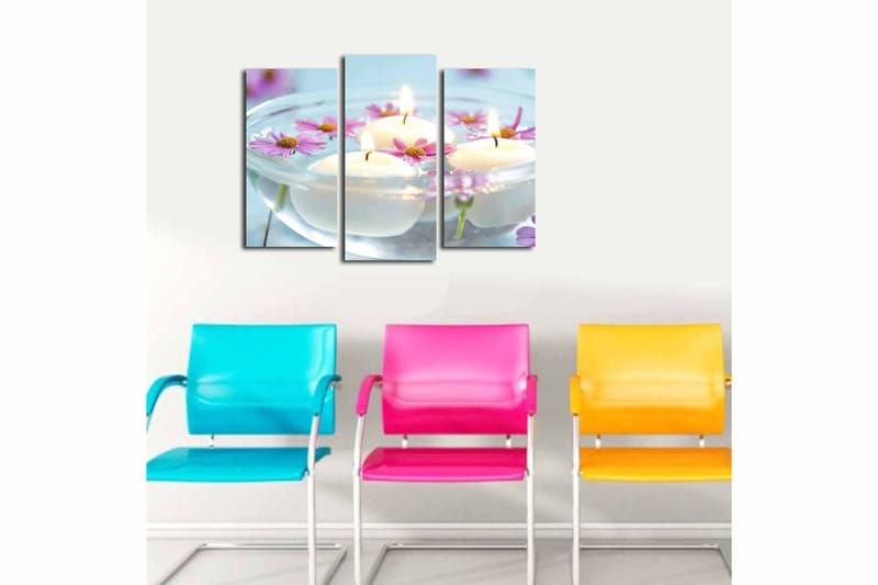 Canvastavla 3-pack Flerfärgad - 20x39 cm - Inredning - Tavlor & posters - Canvastavla