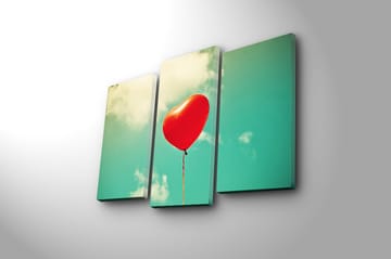 Canvastavla 3-pack Flerfärgad - 20x39 cm - Inredning - Tavlor & posters - Canvastavla