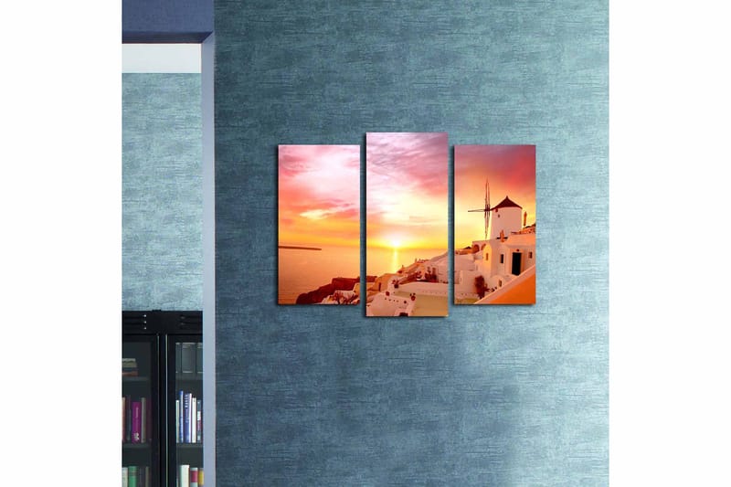 Canvastavla 3-pack Flerfärgad - 20x39 cm - Inredning - Tavlor & posters - Canvastavla
