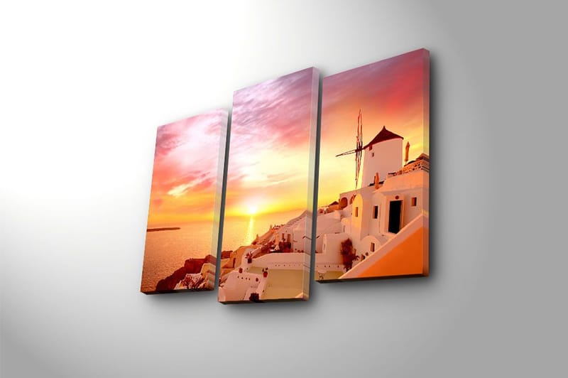 Canvastavla 3-pack Flerfärgad - 20x39 cm - Inredning - Tavlor & posters - Canvastavla