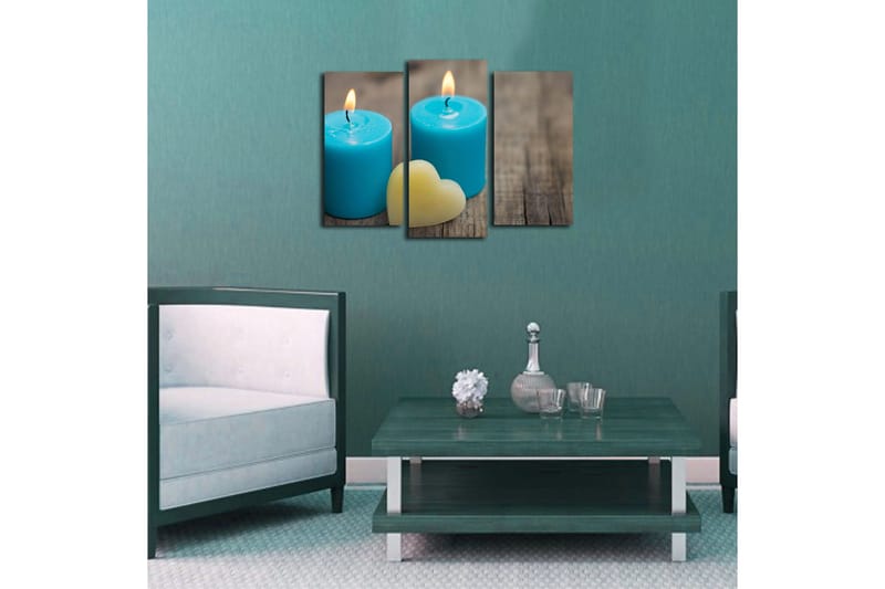 Canvastavla 3-pack Flerfärgad - 20x39 cm - Inredning - Tavlor & posters - Canvastavla