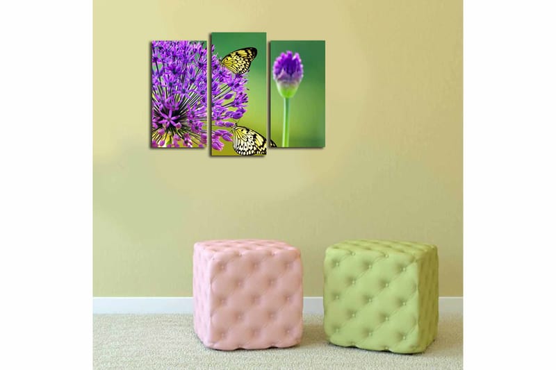 Canvastavla 3-pack Flerfärgad - 20x39 cm - Inredning - Tavlor & posters - Canvastavla