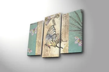 Canvastavla 3-pack Flerfärgad - 20x39 cm - Inredning - Tavlor & posters - Canvastavla