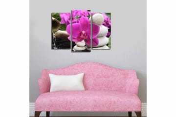 Canvastavla 3-pack Flerfärgad - 20x39 cm - Inredning - Tavlor & posters - Canvastavla