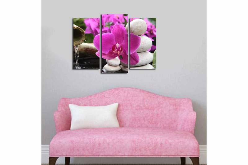 Canvastavla 3-pack Flerfärgad - 20x39 cm - Inredning - Tavlor & posters - Canvastavla