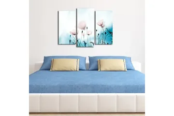 Canvastavla 3-pack Flerfärgad - 20x39 cm - Inredning - Tavlor & posters - Canvastavla