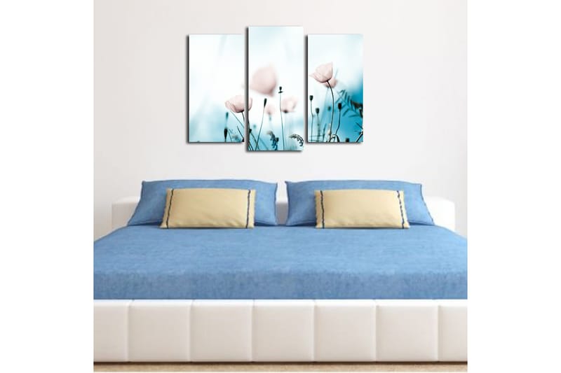 Canvastavla 3-pack Flerfärgad - 20x39 cm - Inredning - Tavlor & posters - Canvastavla