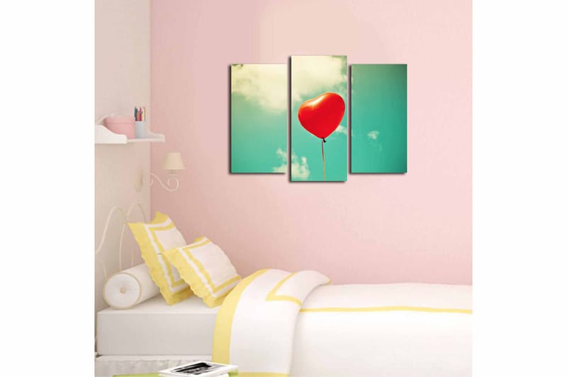 Canvastavla 3-pack Flerfärgad - 20x39 cm - Inredning - Tavlor & posters - Canvastavla