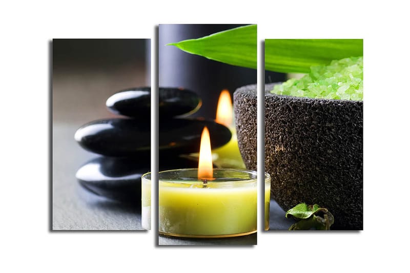 Canvastavla 3-pack Flerfärgad, 20x39 cm