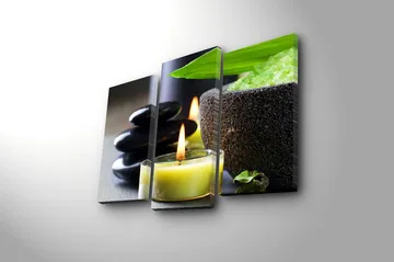 Canvastavla 3-pack Flerfärgad - 20x39 cm - Inredning - Tavlor & posters - Canvastavla