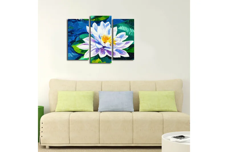 Canvastavla 3-pack Flerfärgad - 20x39 cm - Inredning - Tavlor & posters - Canvastavla