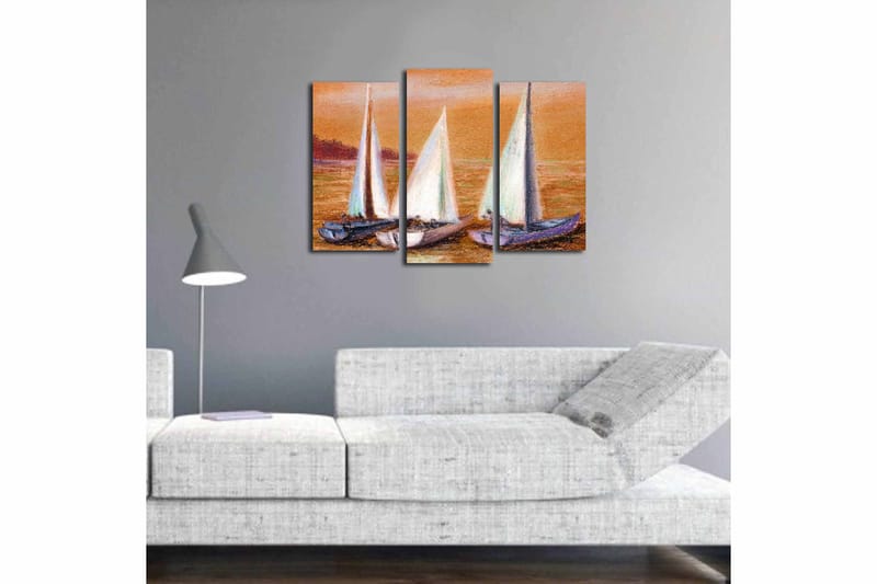 Canvastavla 3-pack Flerfärgad - 20x39 cm - Inredning - Tavlor & posters - Canvastavla