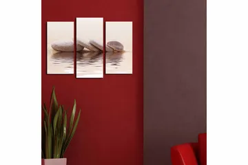 Canvastavla 3-pack Flerfärgad - 20x39 cm - Inredning - Tavlor & posters - Canvastavla