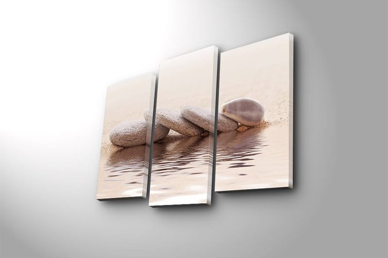 Canvastavla 3-pack Flerfärgad - 20x39 cm - Inredning - Tavlor & posters - Canvastavla
