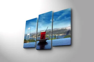 Canvastavla 3-pack Flerfärgad - 20x39 cm - Inredning - Tavlor & posters - Canvastavla