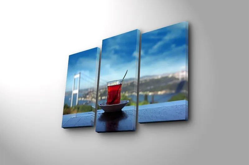 Canvastavla 3-pack Flerfärgad - 20x39 cm - Inredning - Tavlor & posters - Canvastavla