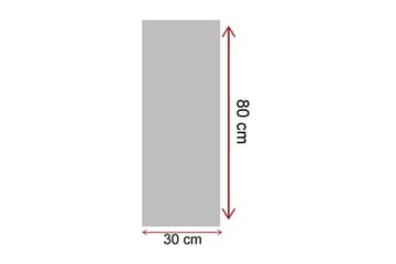Canvastavla 30x80 cm - Segelbåt på en spegelblanka sjö under en fullmåne - Mörkblå / Orange / Vit - Inredning - Tavlor & posters - Canvastavla