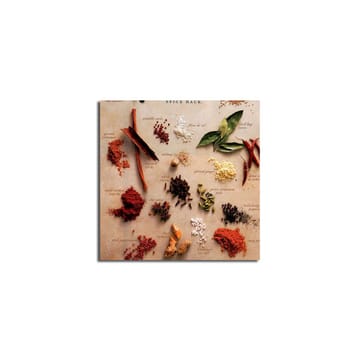 Canvastavla 45x45 cm - Färgglad samling av kryddor och örter - Röd / Grön / Brun - Inredning - Tavlor & posters - Canvastavla