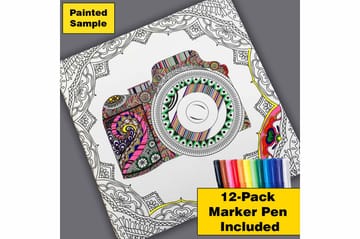 Canvastavla 45x45 cm - Svartvita koi-fiskar i en lekfull komposition - Svart / Vit - Inredning - Tavlor & posters - Canvastavla