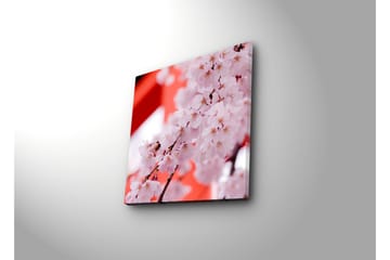 Canvastavla 45x45 cm - Vackra körsbärsblommor i full blomning - Ljusrosa / Mörkrosa / Brun - Inredning - Tavlor & posters - Canvastavla