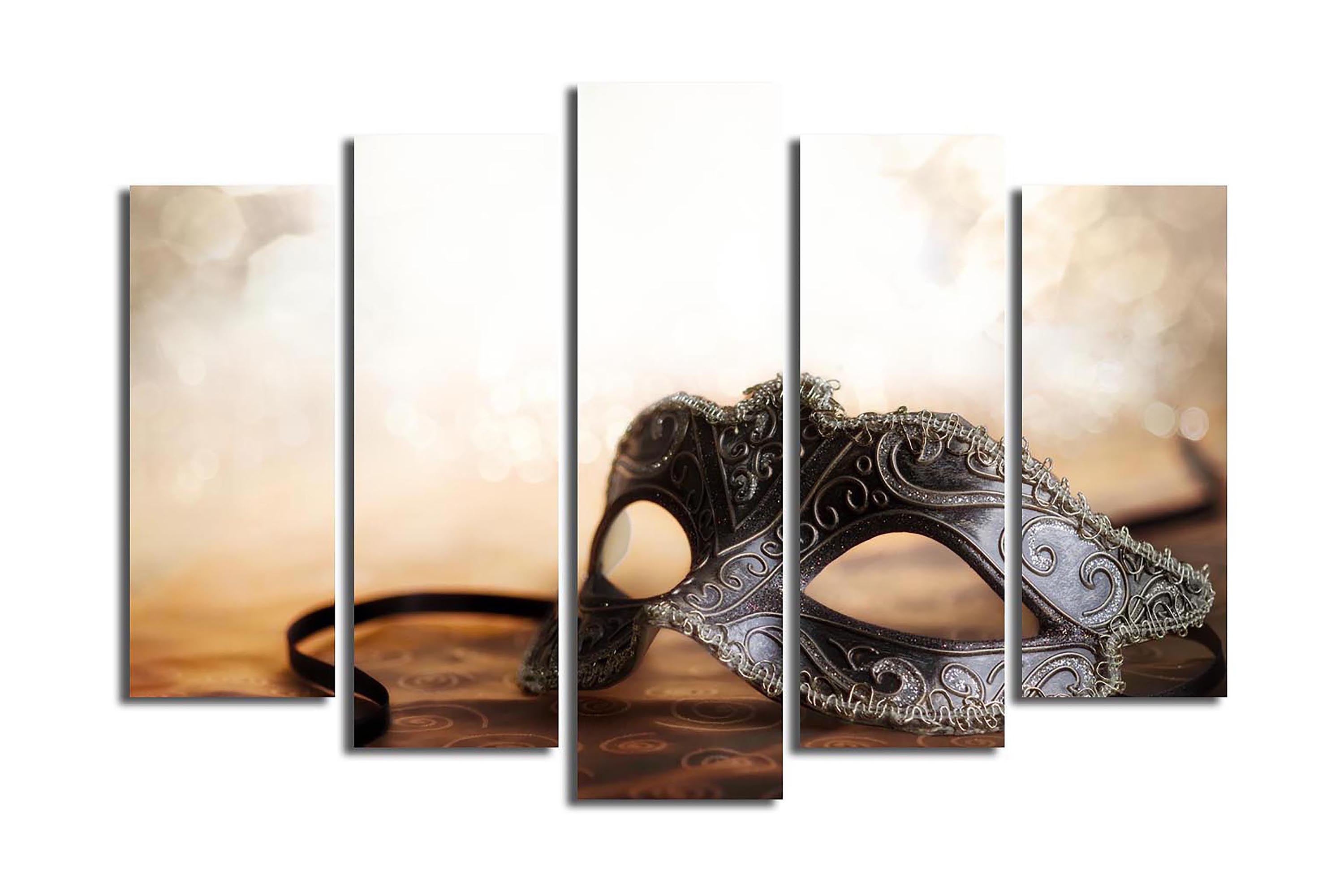 Canvastavla 5-pack Flerfärgad 19x60 cm