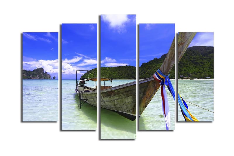 Canvastavla 5-pack Flerfärgad - 19x60 cm - Inredning - Tavlor & posters - Canvastavla