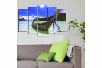 Canvastavla 5-pack Flerfärgad - 19x60 cm - Inredning - Tavlor & posters - Canvastavla