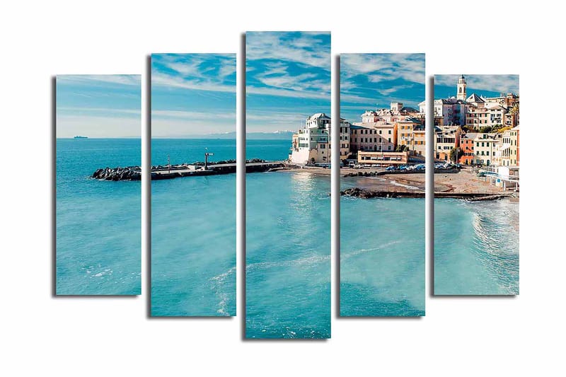 Canvastavla 5-pack Flerfärgad - 19x60 cm - Inredning - Tavlor & posters - Canvastavla