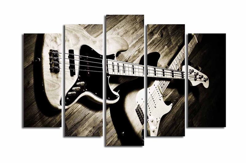 Canvastavla 5-pack Flerfärgad - 19x60 cm - Inredning - Tavlor & posters - Canvastavla
