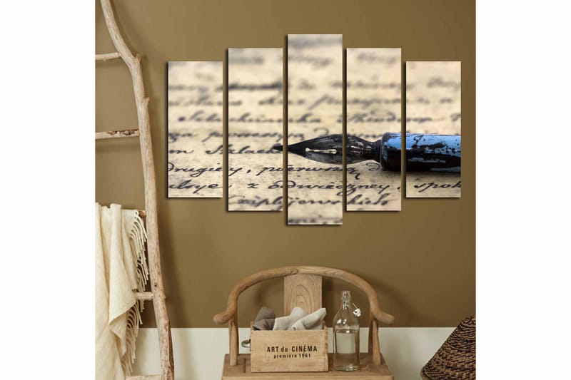 Canvastavla 5-pack Flerfärgad - 19x60 cm - Inredning - Tavlor & posters - Canvastavla