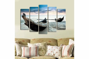 Canvastavla 5-pack Flerfärgad - 19x60 cm - Inredning - Tavlor & posters - Canvastavla