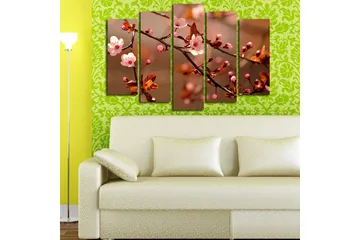 Canvastavla 5-pack Flerfärgad - 19x60 cm - Inredning - Tavlor & posters - Canvastavla