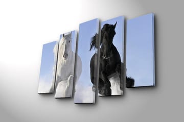 Canvastavla 5-pack Flerfärgad - 19x60 cm - Inredning - Tavlor & posters - Canvastavla
