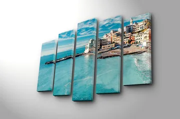 Canvastavla 5-pack Flerfärgad - 19x60 cm - Inredning - Tavlor & posters - Canvastavla