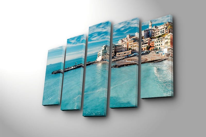 Canvastavla 5-pack Flerfärgad - 19x60 cm - Inredning - Tavlor & posters - Canvastavla