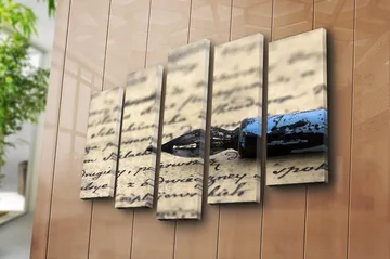 Canvastavla 5-pack Flerfärgad - 19x60 cm - Inredning - Tavlor & posters - Canvastavla