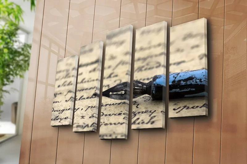 Canvastavla 5-pack Flerfärgad - 19x60 cm - Inredning - Tavlor & posters - Canvastavla