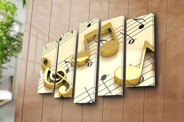 Canvastavla 5-pack Flerfärgad - 19x60 cm - Inredning - Tavlor & posters - Canvastavla