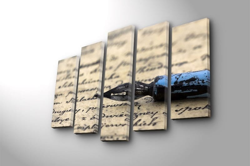 Canvastavla 5-pack Flerfärgad - 19x60 cm - Inredning - Tavlor & posters - Canvastavla