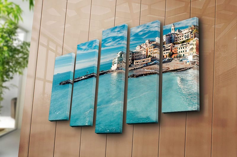 Canvastavla 5-pack Flerfärgad - 19x60 cm - Inredning - Tavlor & posters - Canvastavla