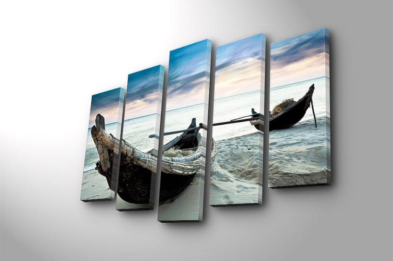 Canvastavla 5-pack Flerfärgad - 19x60 cm - Inredning - Tavlor & posters - Canvastavla