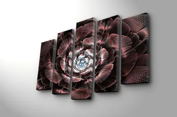 Canvastavla 5-pack Flerfärgad - 19x60 cm - Inredning - Tavlor & posters - Canvastavla