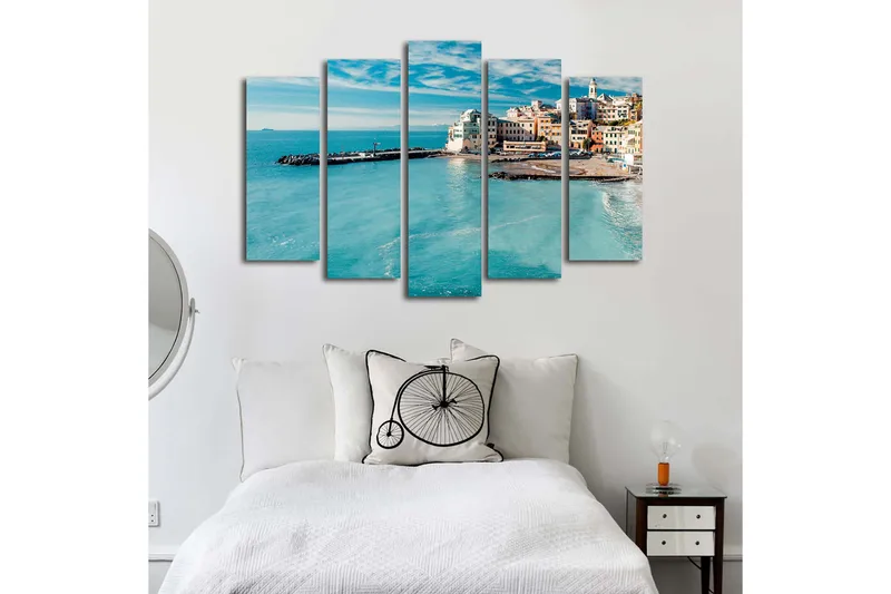 Canvastavla 5-pack Flerfärgad - 19x60 cm - Inredning - Tavlor & posters - Canvastavla