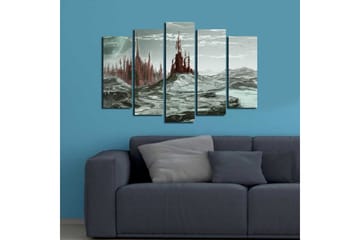 Canvastavla 5-pack Flerfärgad - 19x60 cm - Inredning - Tavlor & posters - Canvastavla