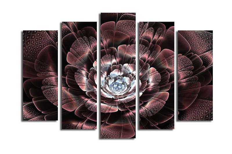 Canvastavla 5-pack Flerfärgad, 19x60 cm